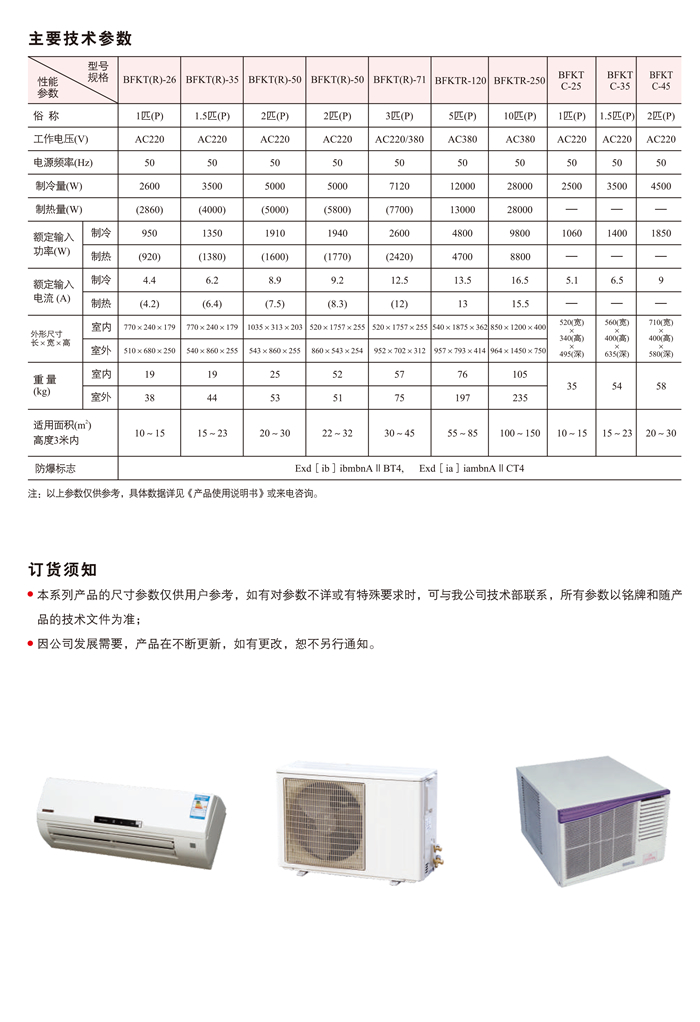 BFKT6.0系列防爆分体式空调机