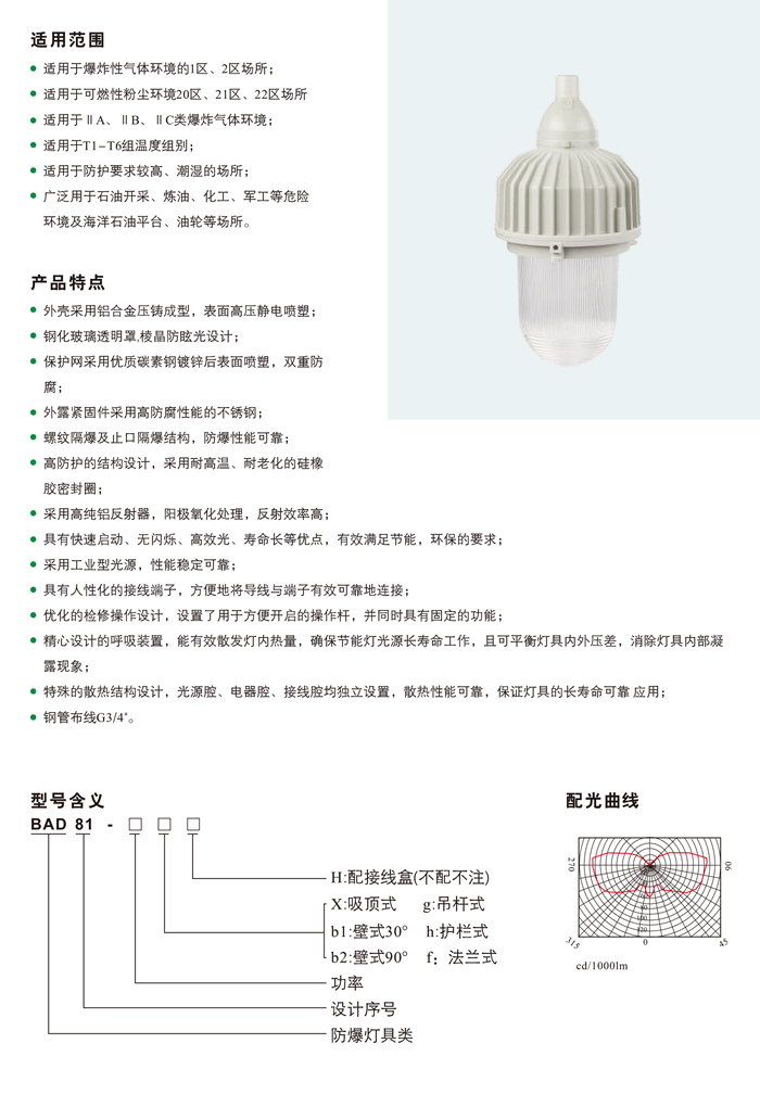 BAD81系列防爆紧凑型节能灯