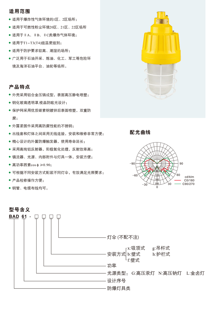 BAD61系列防爆灯