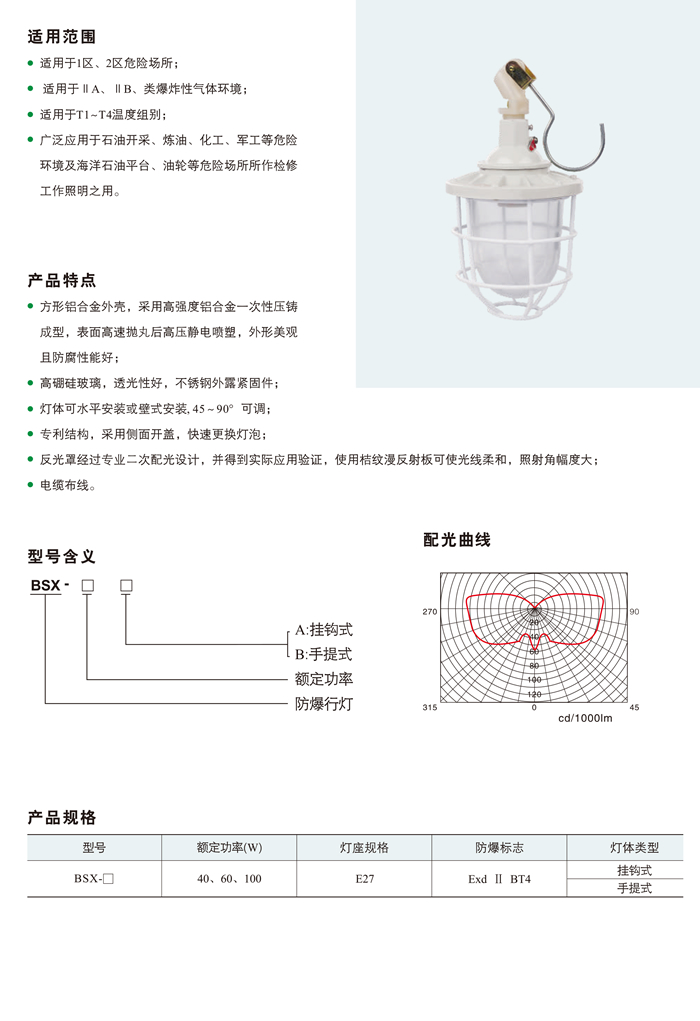 BSX系列防爆行灯