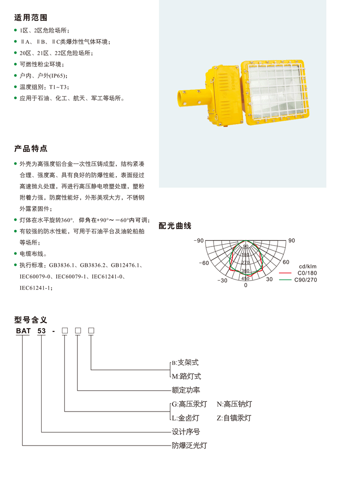 BAT53系列防爆泛光灯