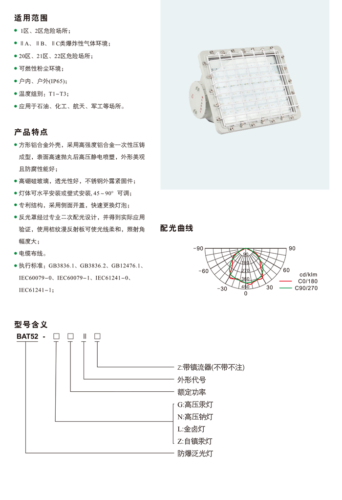 BAT52系列防爆泛光灯