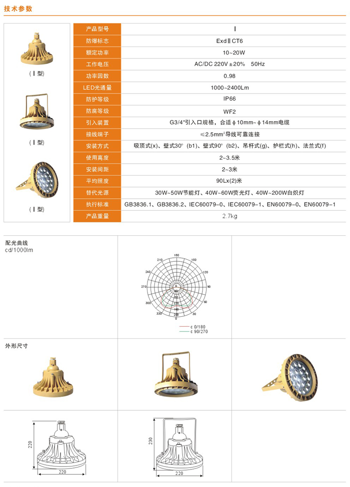 QWD710系列防爆LED灯